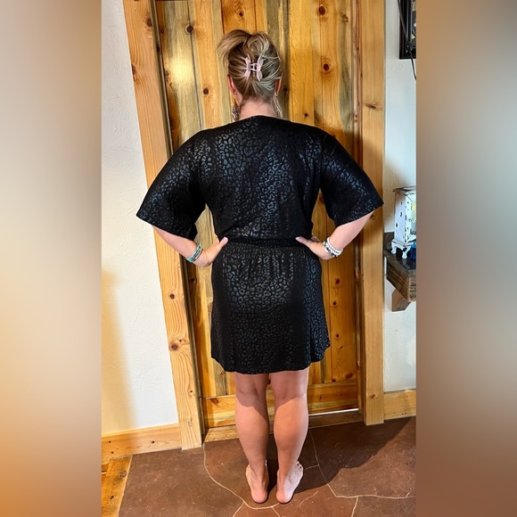 White House Black Market Black Leopard Print Dress - Picture 5 of 7